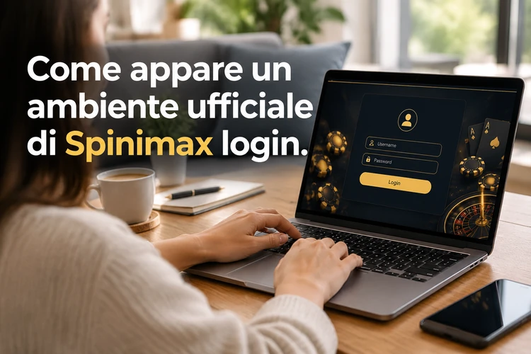 Come appare un ambiente ufficiale di Spinimax login